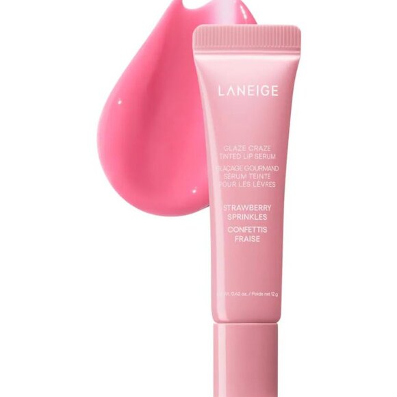 LANEIGE Lip Sleeping Mask & Glaze Craze Strawberry Shortcake and Sprinkle NIB - Picture 8 of 10